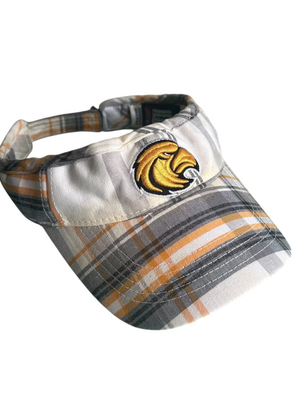 Southern Miss Golden Eagles Embroidered Logo Plaid Visor Top of The World USM